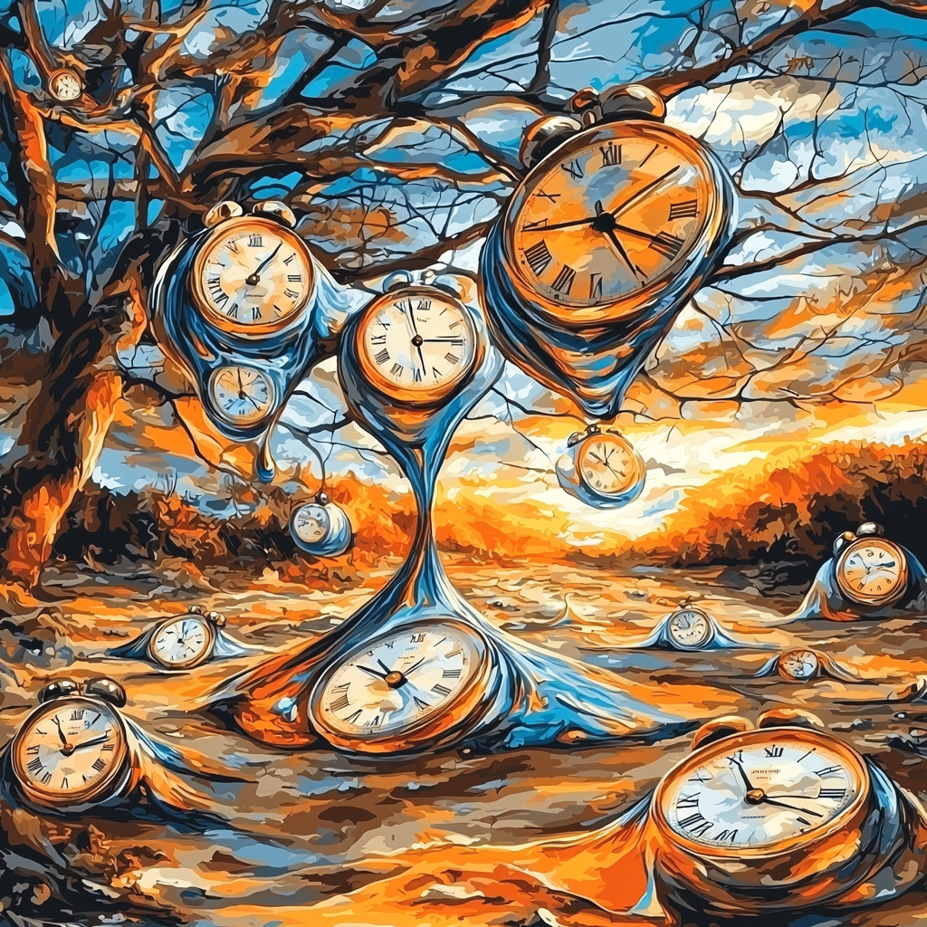 Salvador Dali Inspired The Persistence Of Dreams Paint By Number