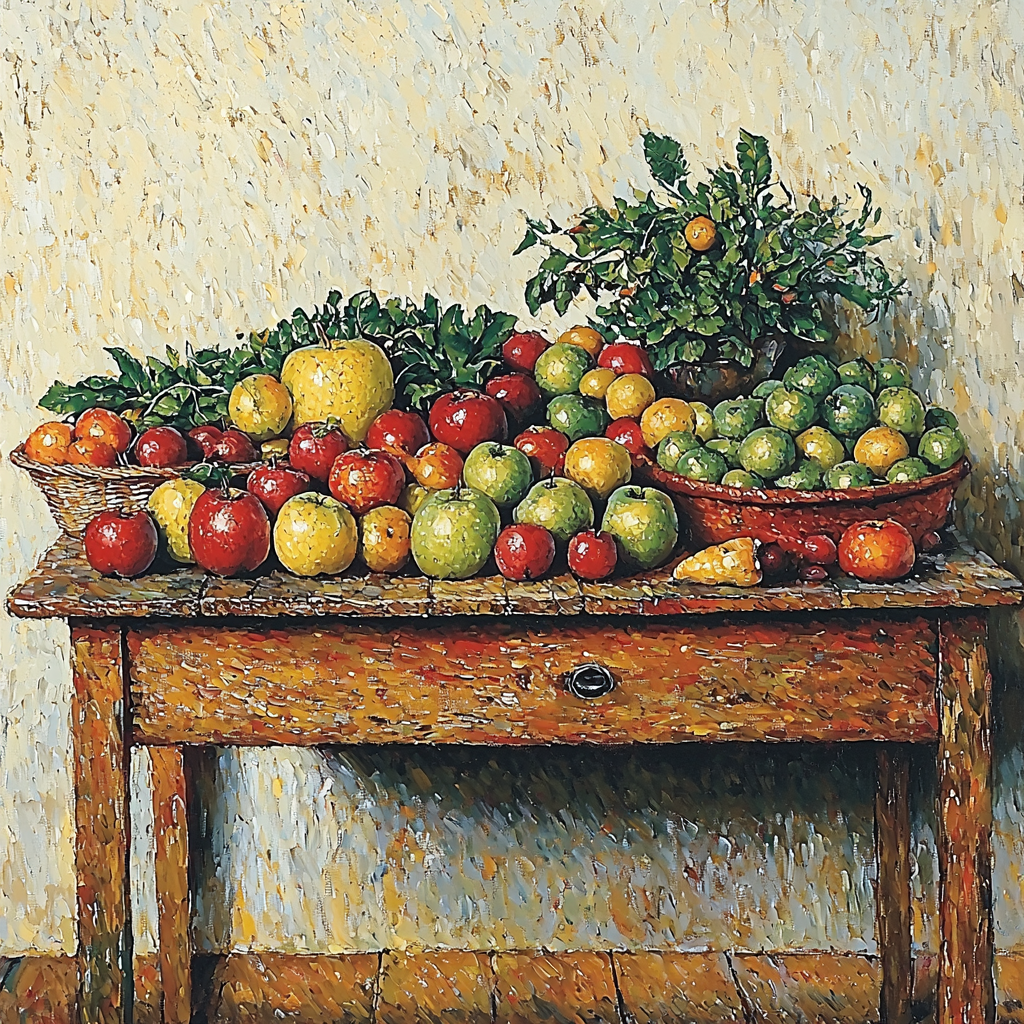 Paul Cézanne Inspired Rustic Fruit Harvest Paint By Numbers Kits