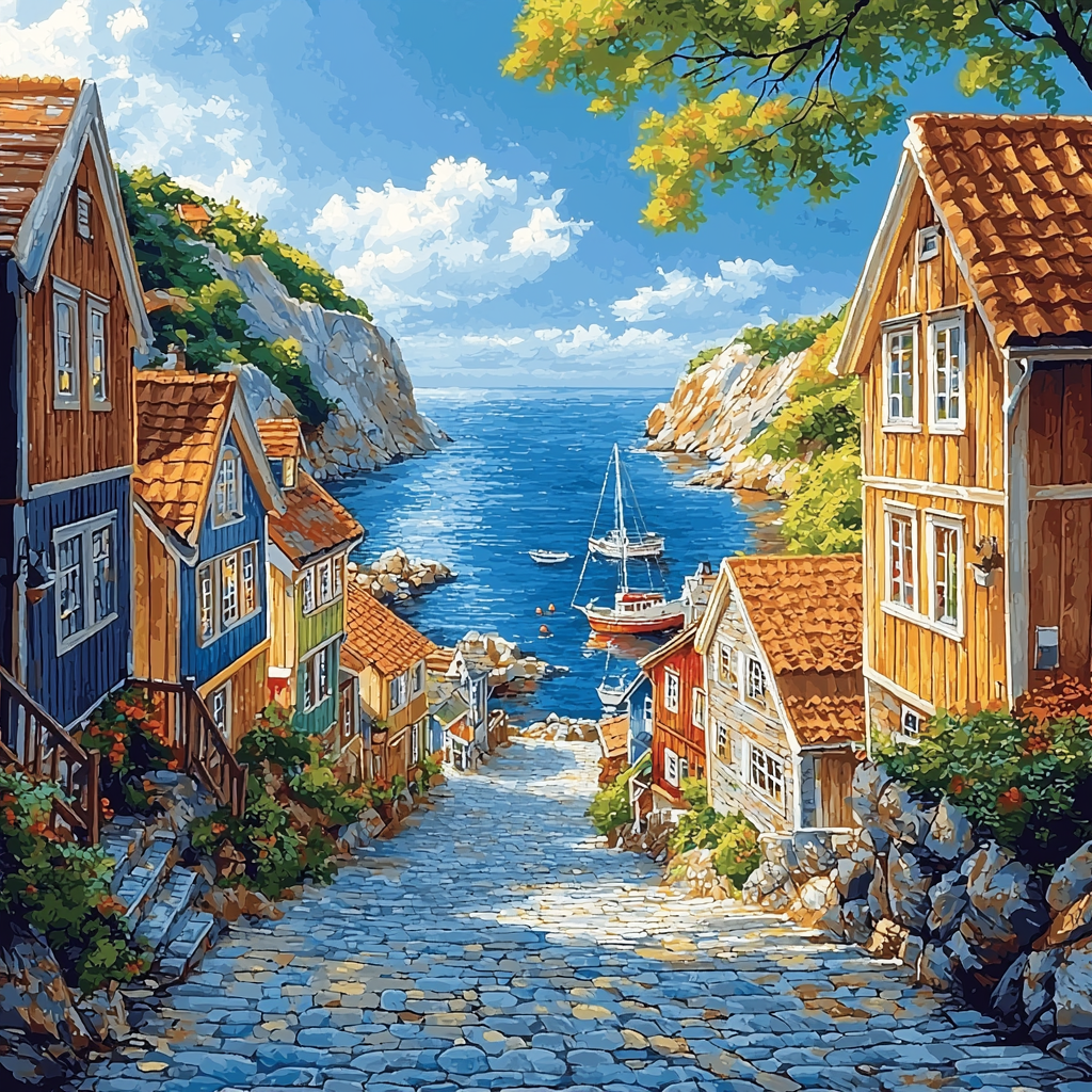 Fjällbacka - Sweden Painting By Numbers Kit