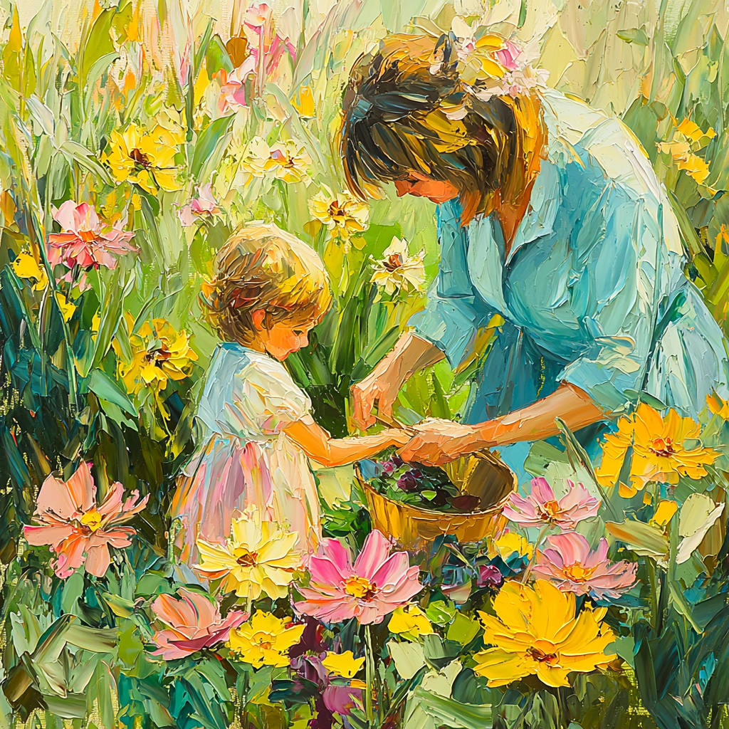 A Mother’s Garden Painting Number Kit
