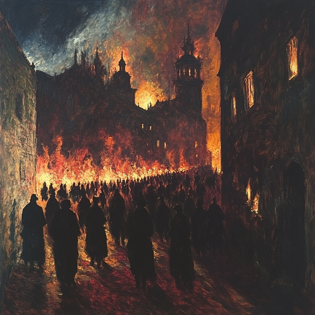 Goya Inspired Night Parade Paint by numbers kits