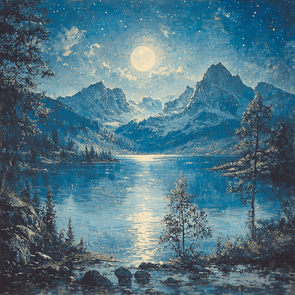 Albert Bierstadt Inspired Harmonious Lunar Solstice Paint By Numbers