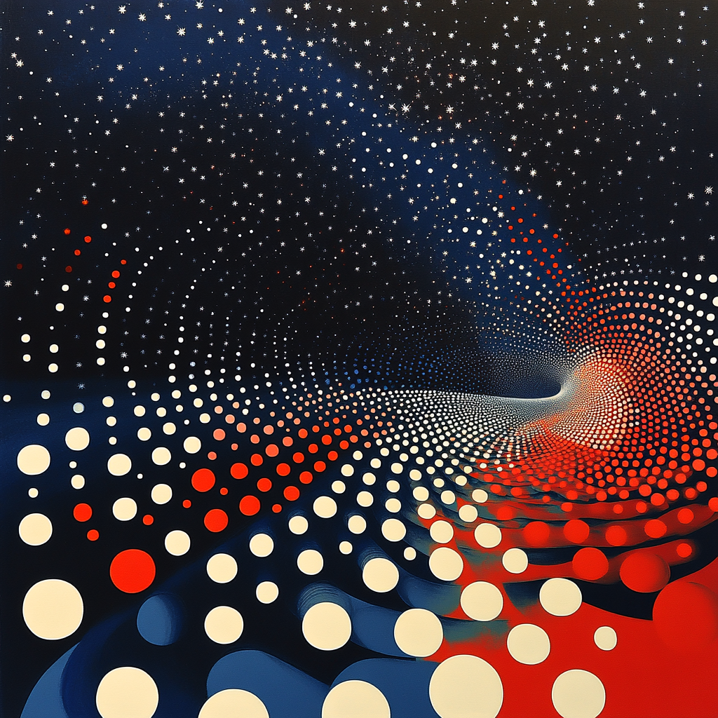 Yayoi Kusama Inspired Celestial Infinity Numbered painting kits