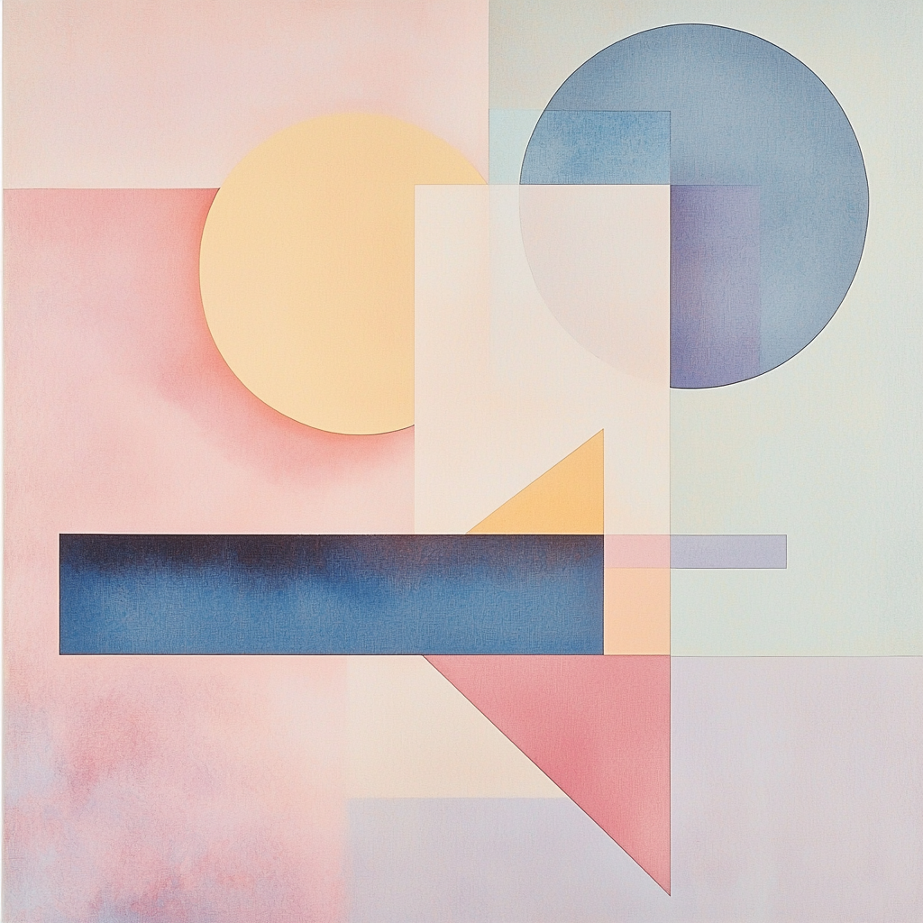 Kazimir Malevich Inspired Spatial Dreams Number Painting