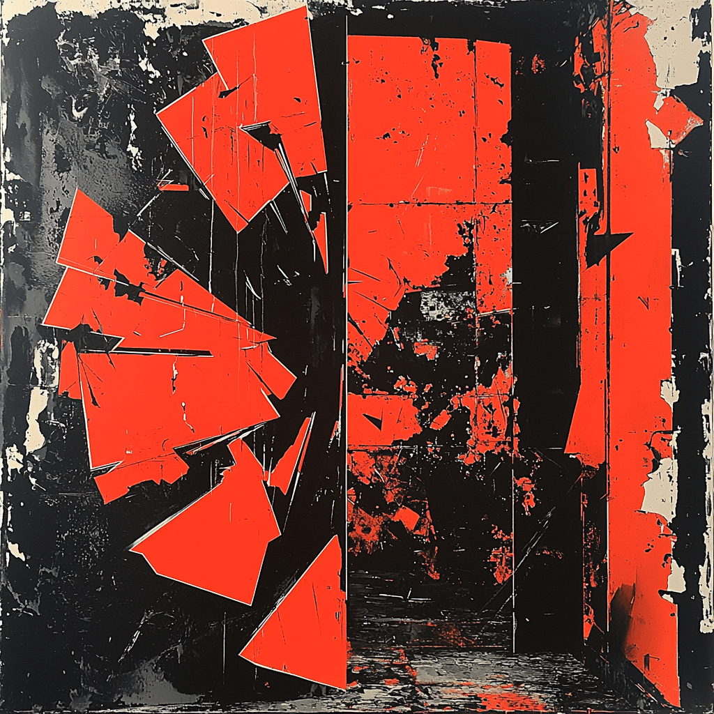 Banksy Inspired Fragmented Truths Paint By Color