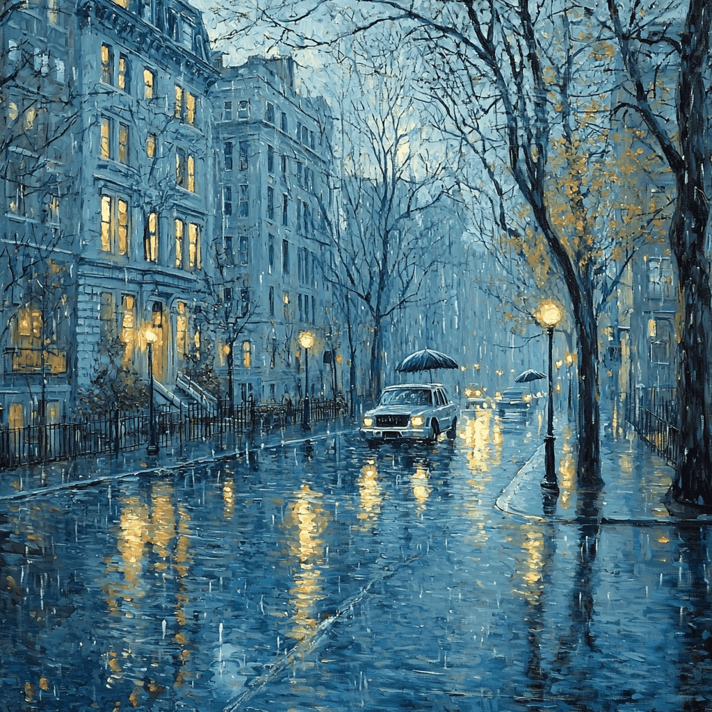 Edward Hopper Inspired Rainy Day In The City Paint By Numbers