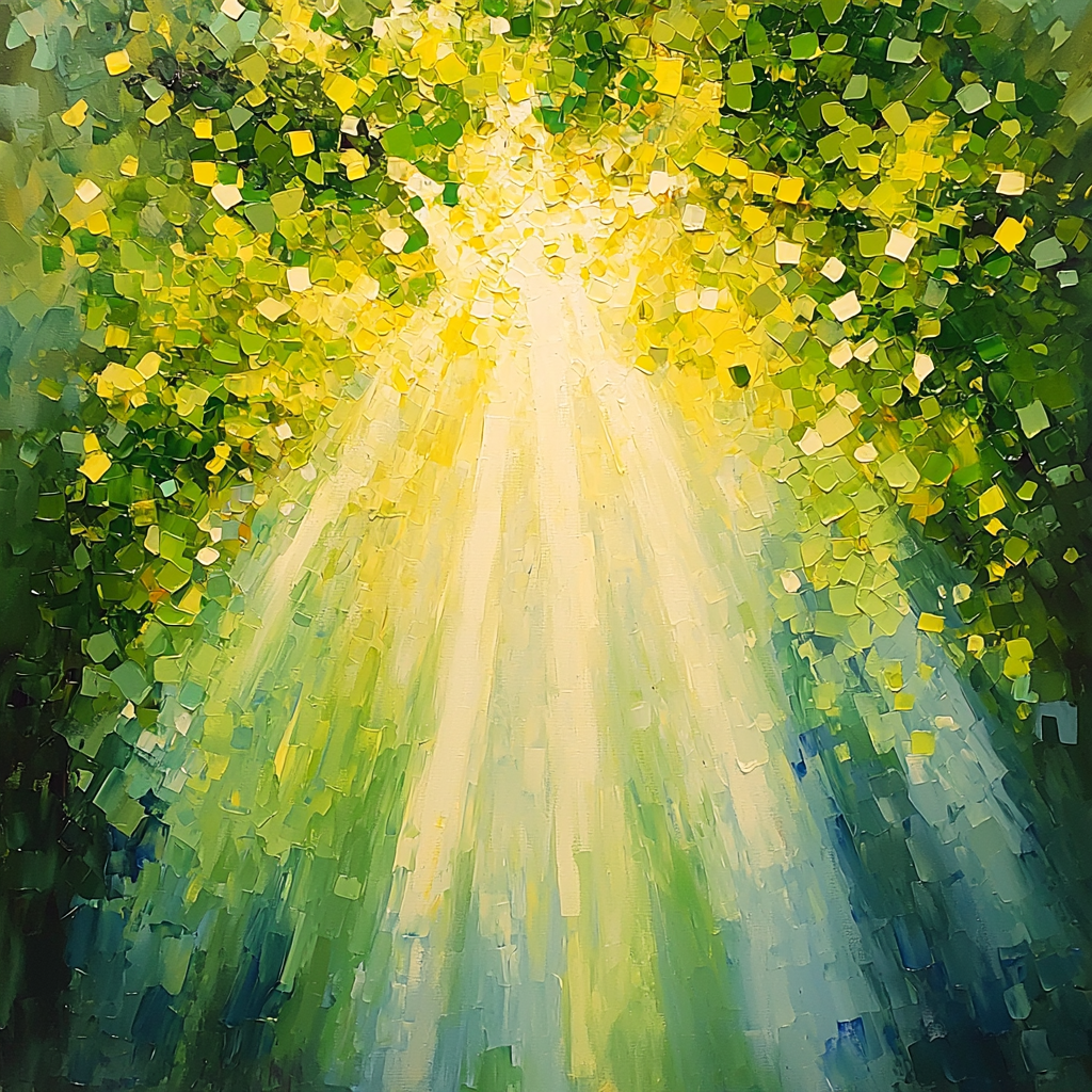 Georges Seurat Inspired Rays Of Harmony Paint By Color