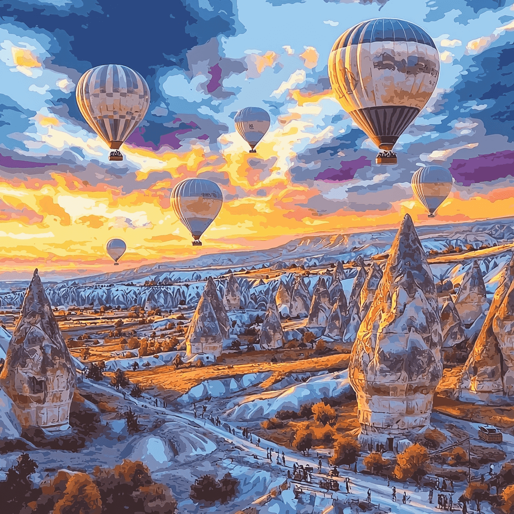 Cappadocia Fairy Chimneys Numbered Painting Kits