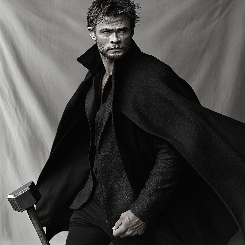 Chris Hemsworth: Hammering The Storm Within paint by color