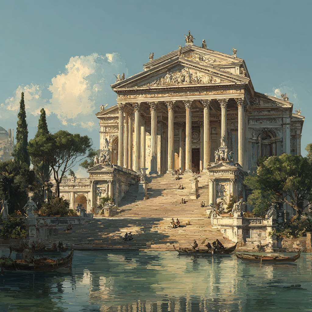 Raphael Inspired Temple Gathering Paint by numbers kits