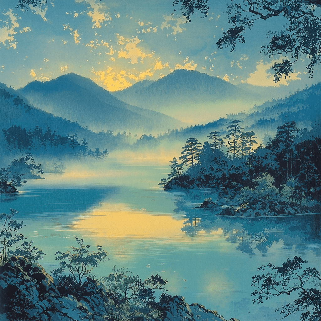 Hiroshige Inspired Eternal Serenity Paint By Numbers Art