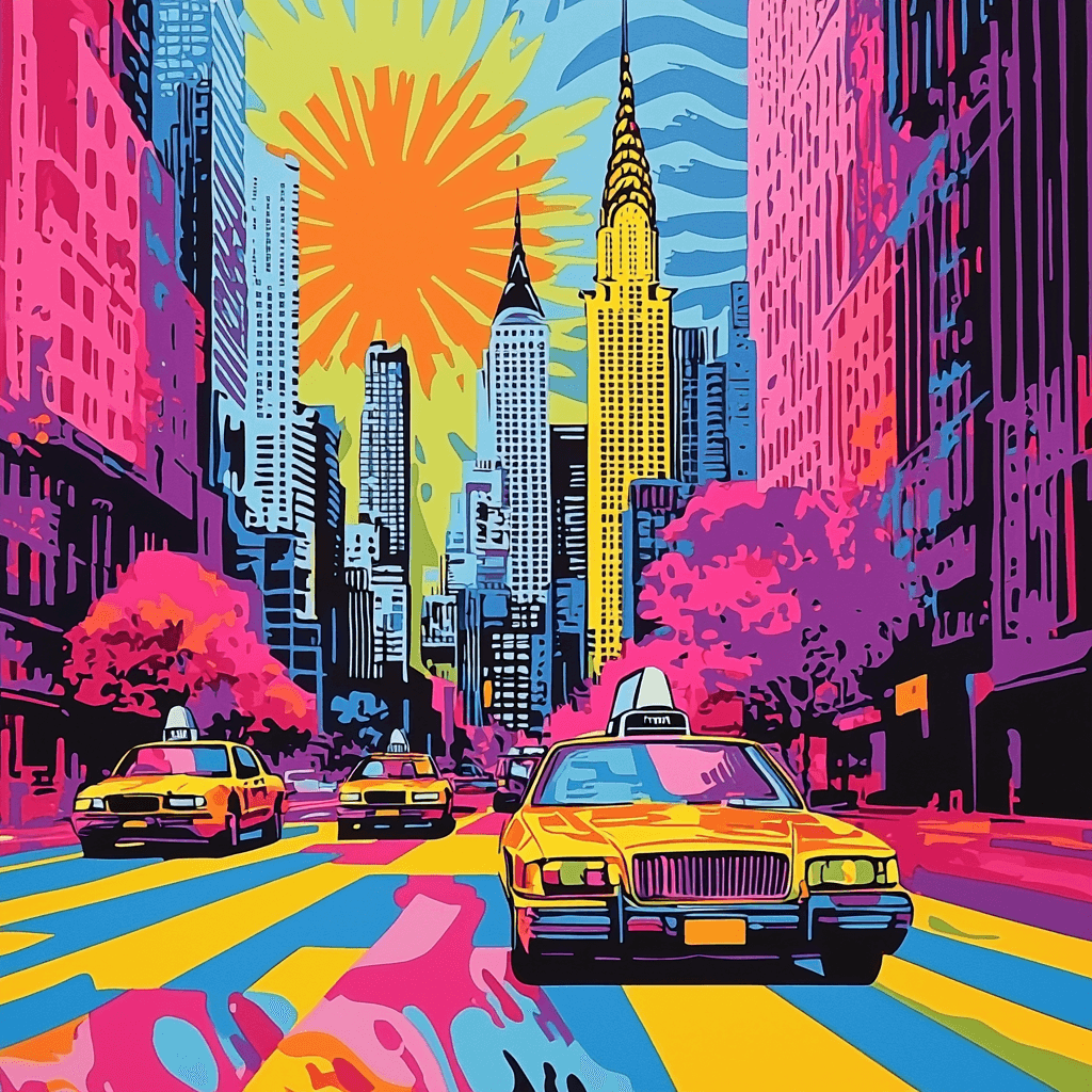 Andy Warhol Inspired Warhol's Urban Pulse Numbered Painting Kits