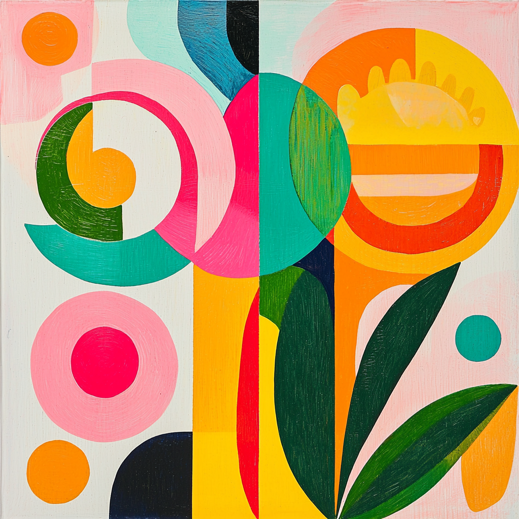 Joan Miró Inspired Whimsical Energies DIY Paint By Numbers