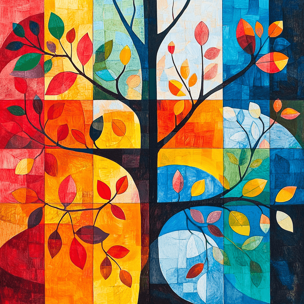 Paul Klee Inspired Dance Of The Seasons DIY Paint By Numbers