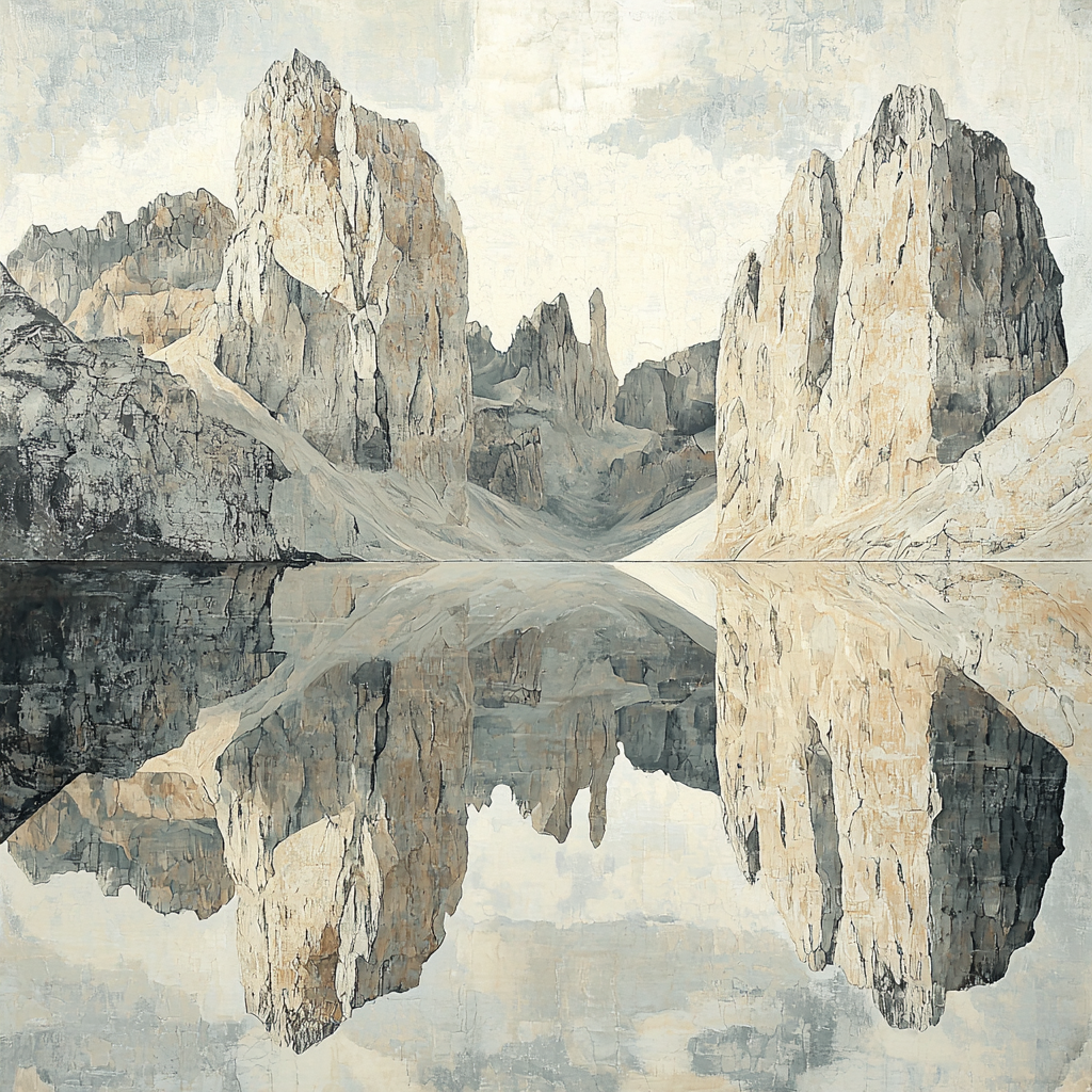 Michelangelo Inspired Timeless Beauty Of Mountains Painting By Numbers Kit
