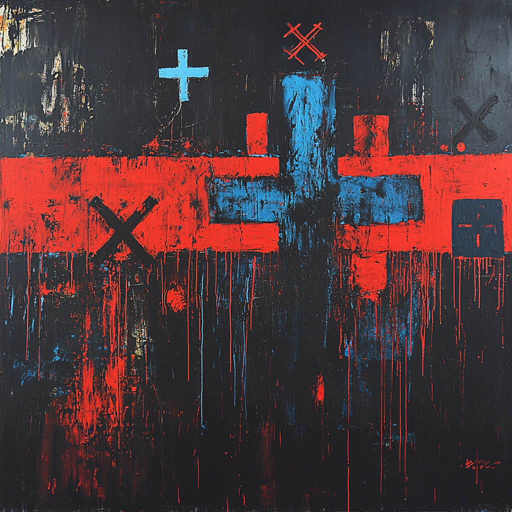 Jean-Michel Basquiat Inspired Societal Reflections Paint By Numbers Kits