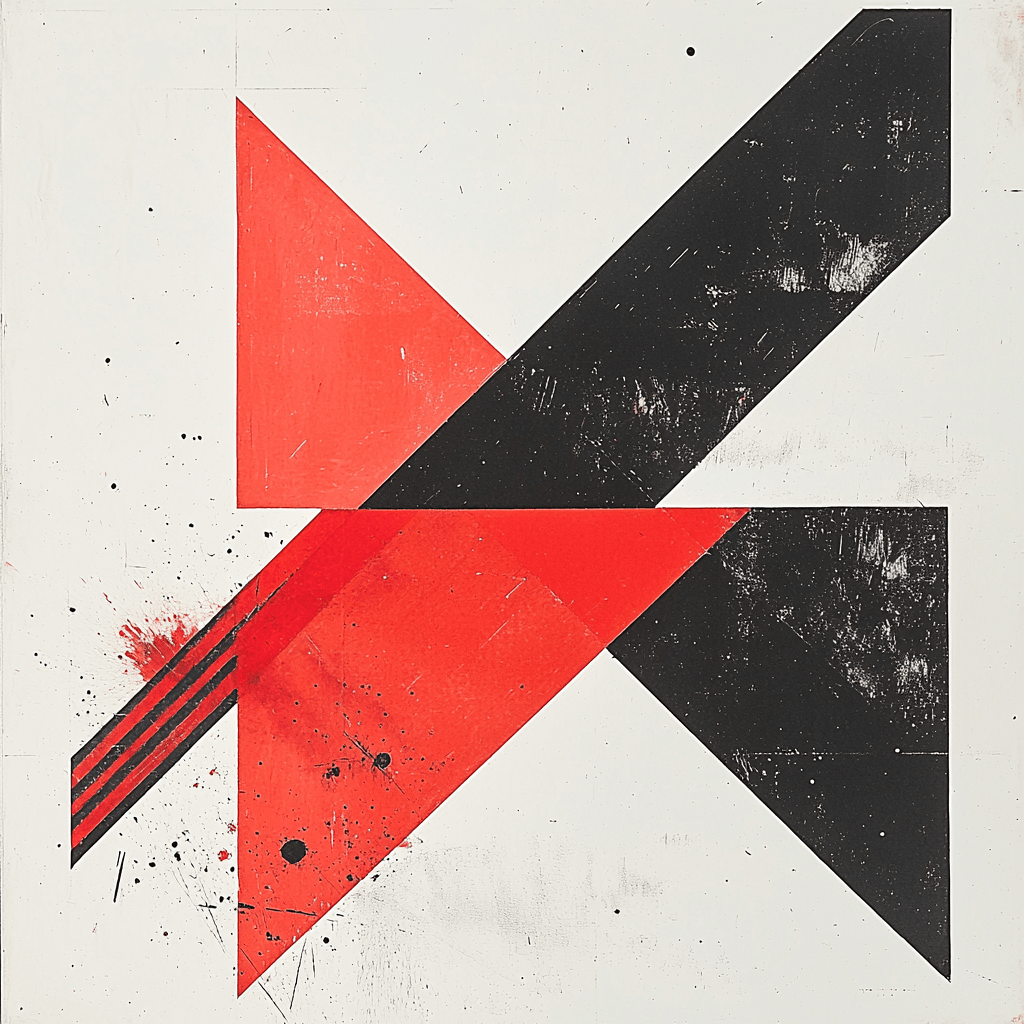 Kazimir Malevich Inspired Dynamic Tension Painting By Numbers Kit