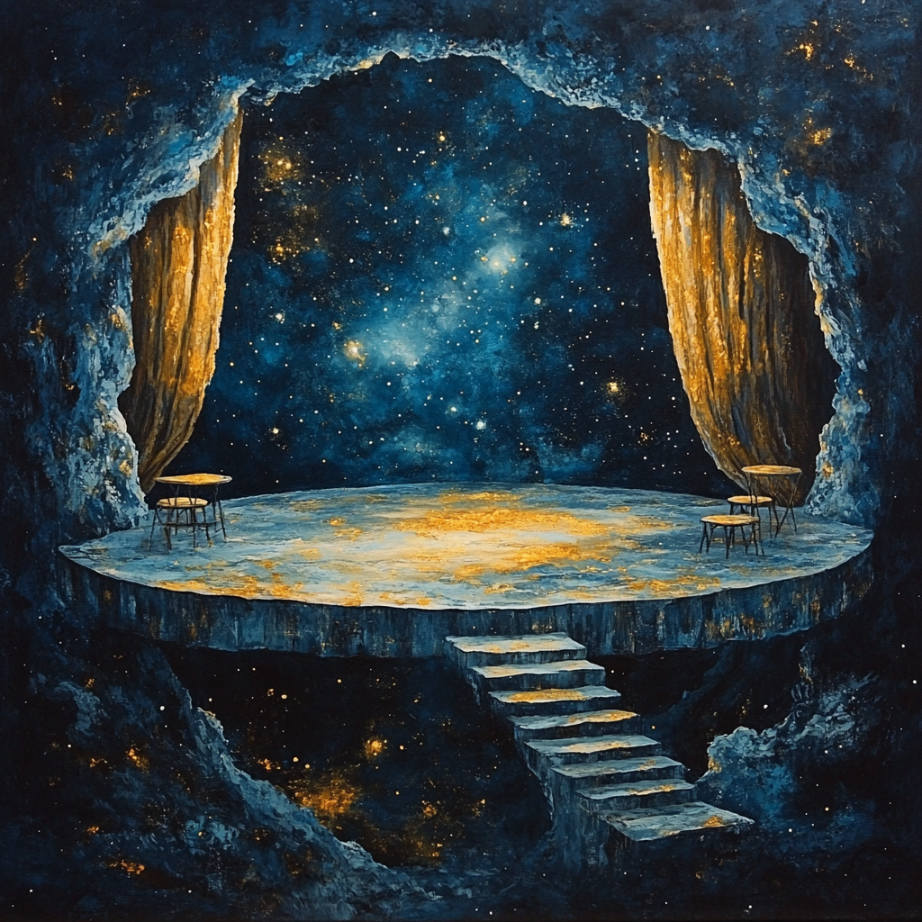 Salvador Dali Inspired Celestial Theater Numbered painting kits