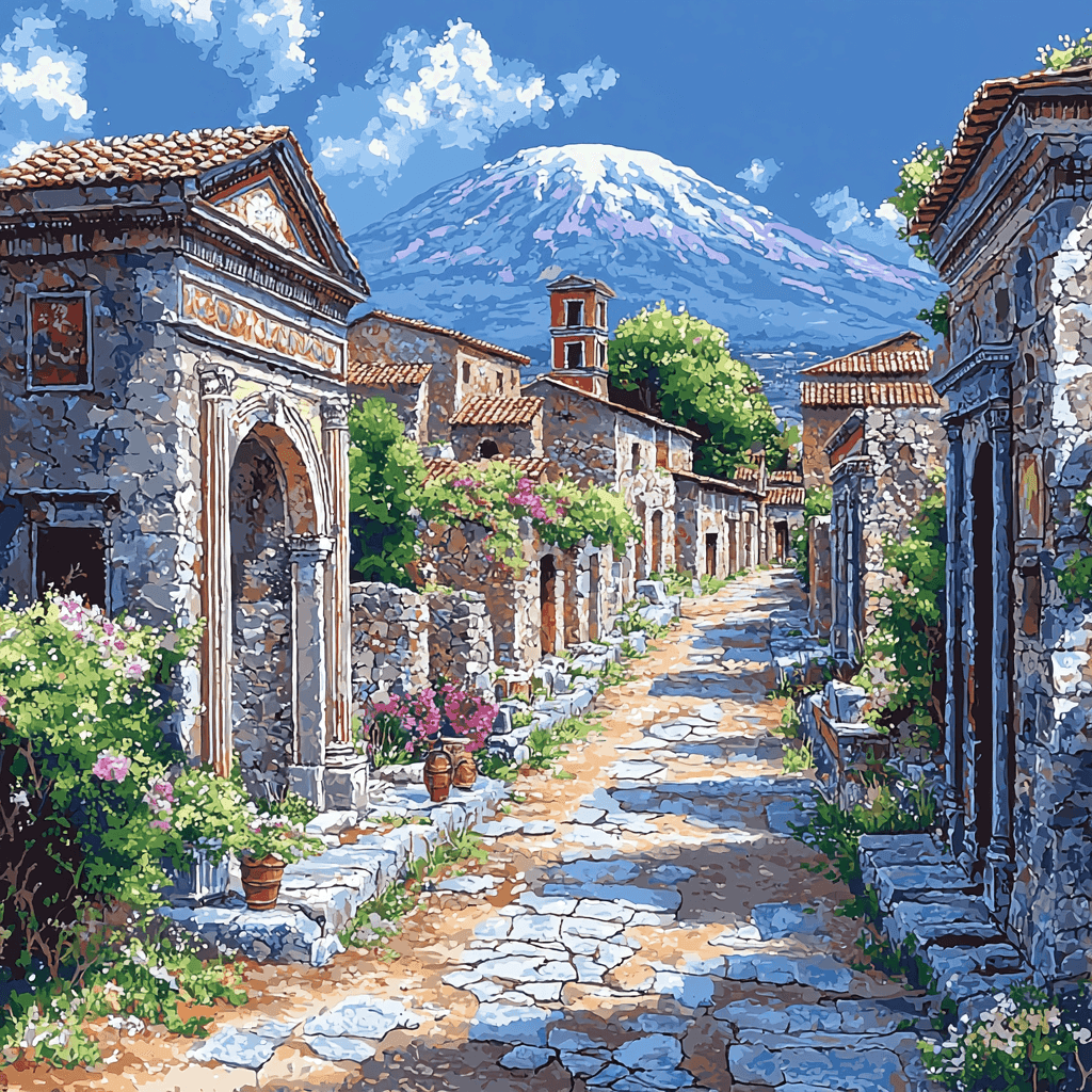 Pompeii Archaeological Park Paint By Numbers