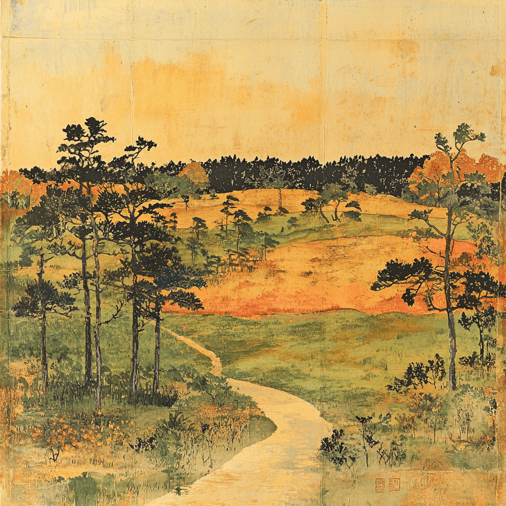 Utagawa Hiroshige Inspired Harmonious Season Shift Paint By Color