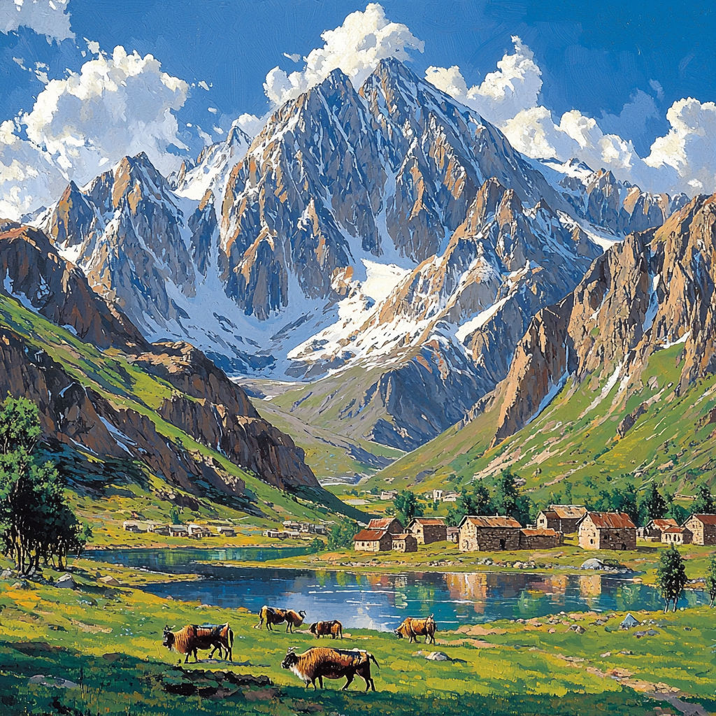 Pamir Mountains - Tajikistan Paint By Numbers