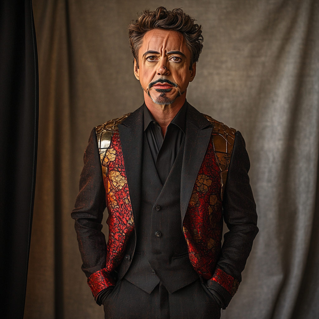 Robert Downey Jr The Iron Legacy Reforged Number painting