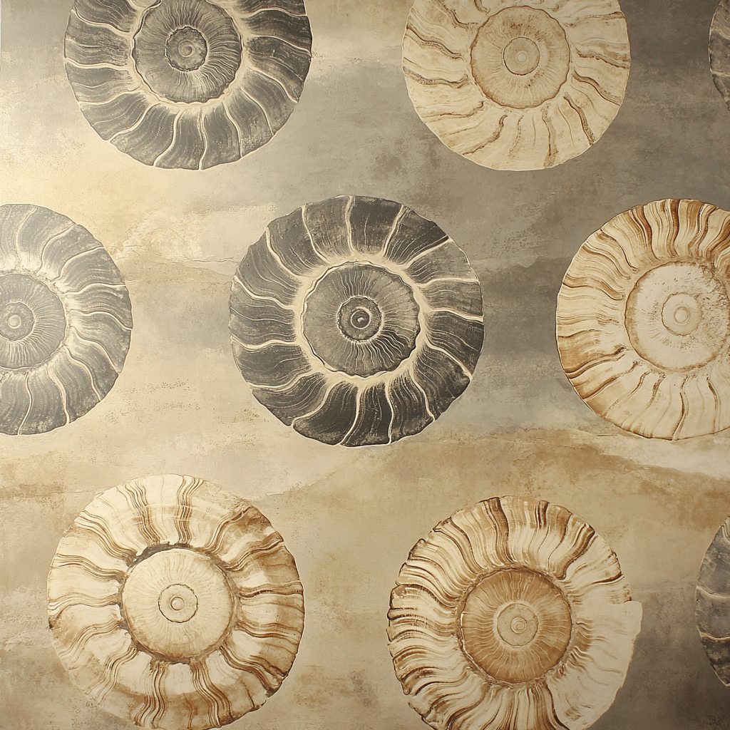 Leonardo Da Vinci Inspired Celestial Fossils Paint by numbers art