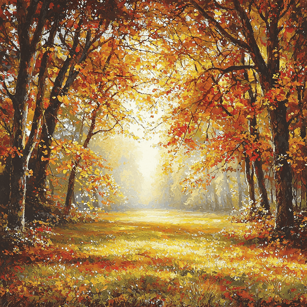 John Constable Inspired Golden Autumn Glade Paint By Numbers Art