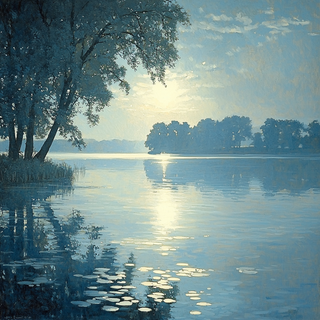 John Singer Sargent Inspired Silent Reflection Number Painting