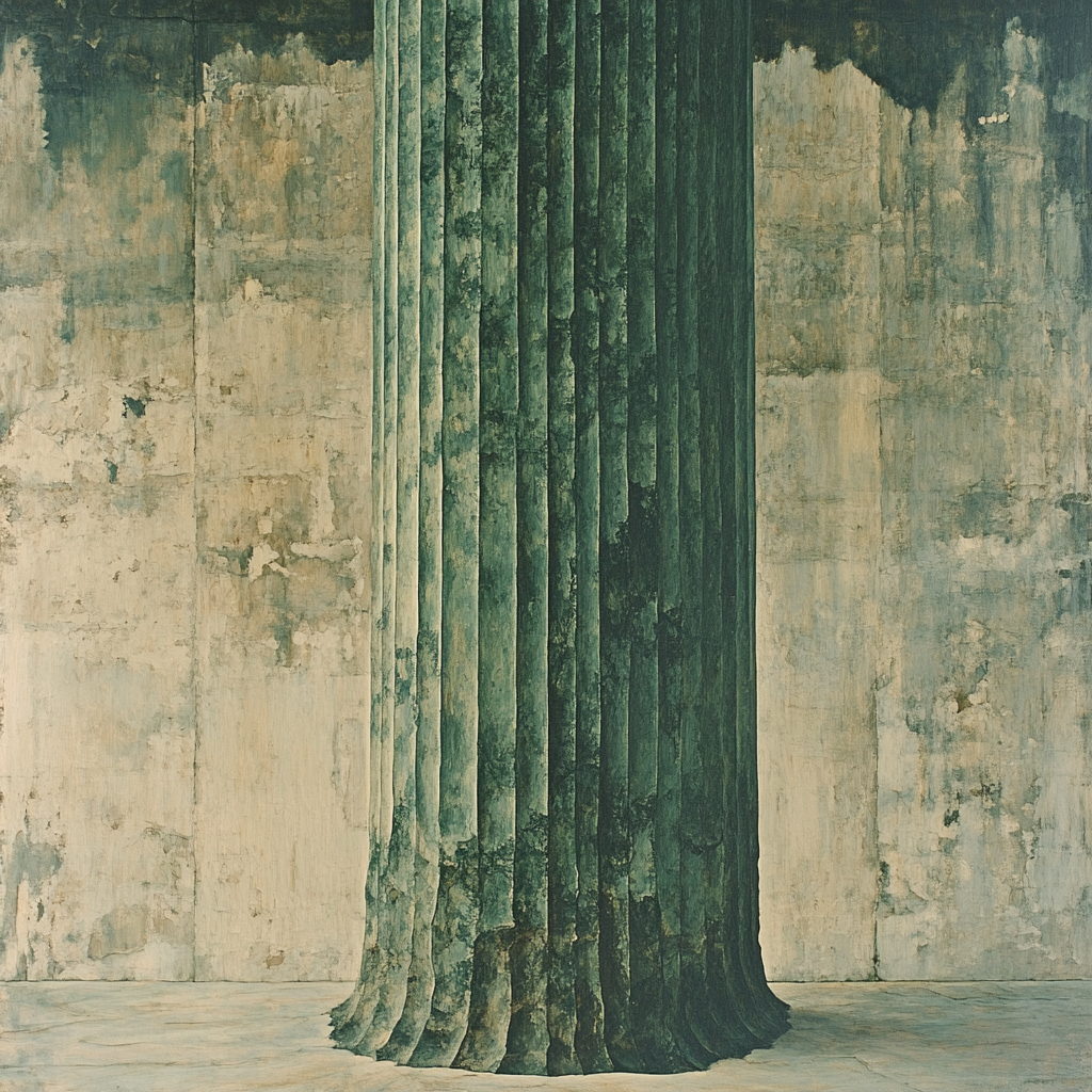 Michelangelo Inspired Ancient Cedar Pillar DIY paint by numbers