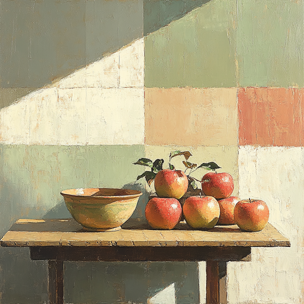 Cezanne Inspired Still Life With Fruit DIY paint by numbers