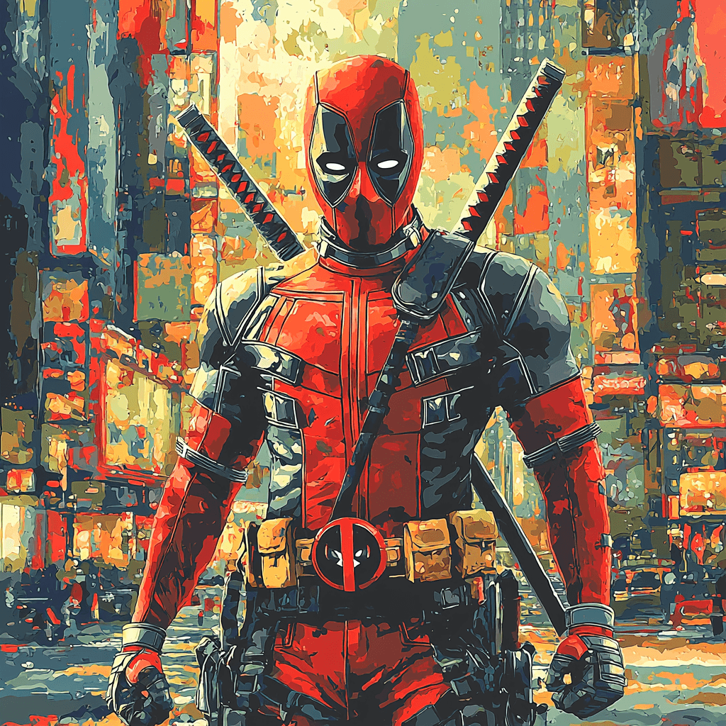Ryan Reynolds: The Merc With A Mouth's Mischief Painting By Numbers Kit