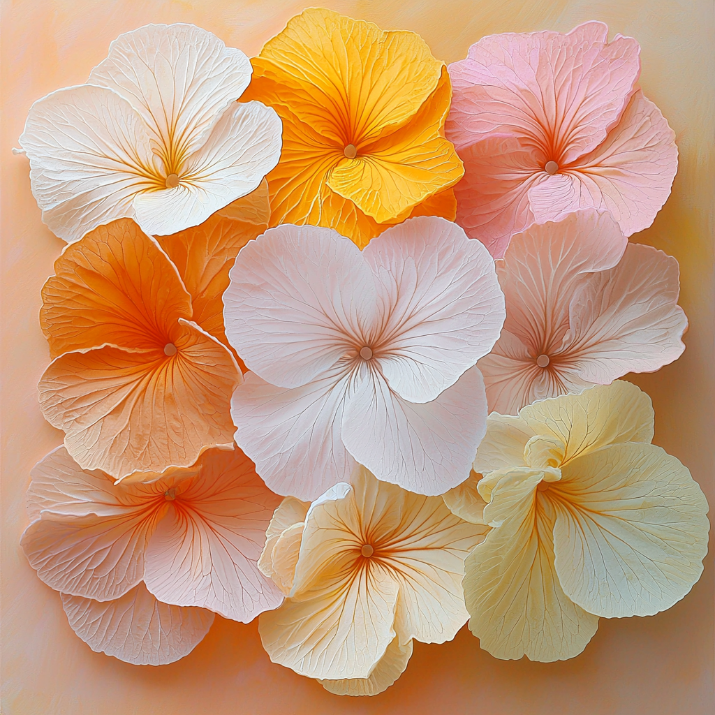 Leonardo Da Vinci Inspired Petals In Harmony Paint By Number