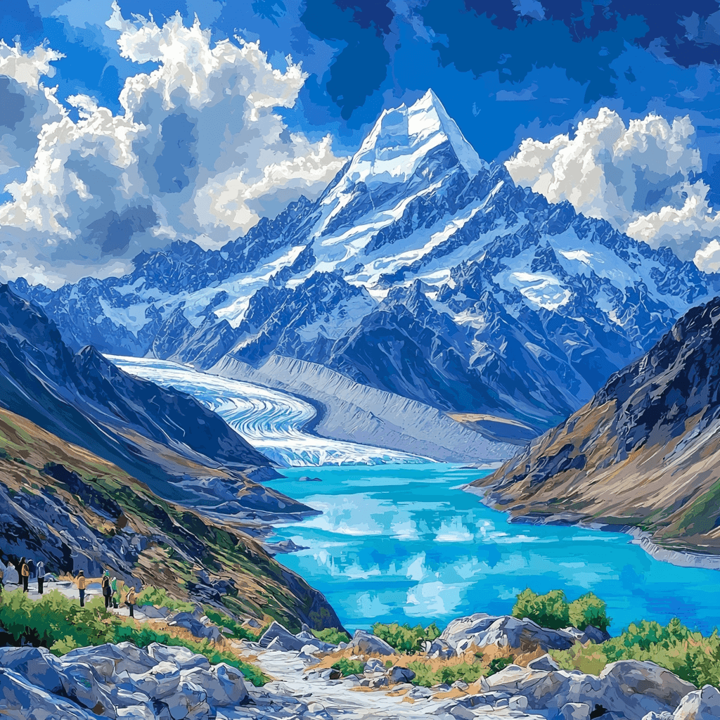 Aoraki / Mount Cook - South Island Painting By Numbers Kit