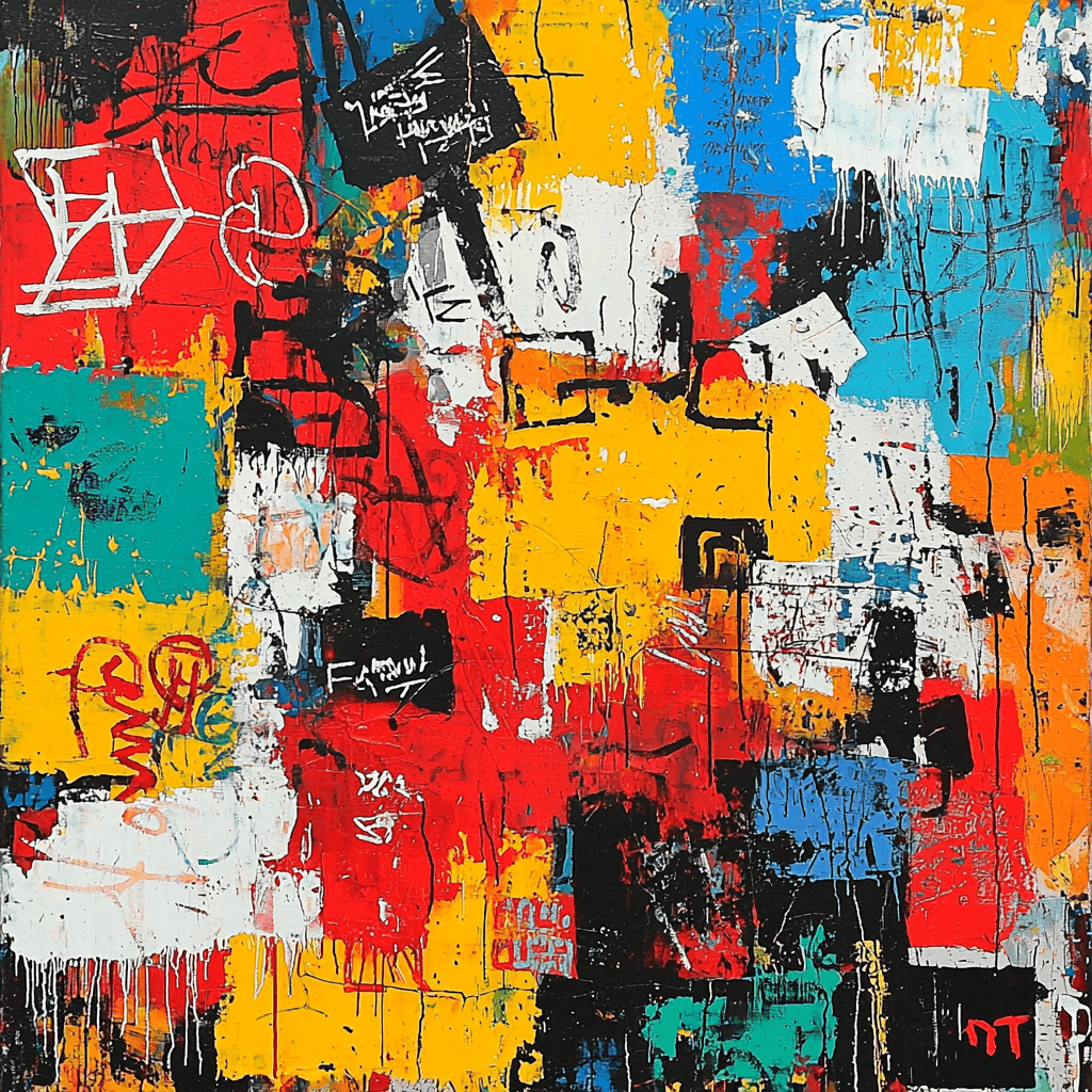 Jean-Michel Basquiat Inspired Eclectic Vibes Paint By Numbers Kits