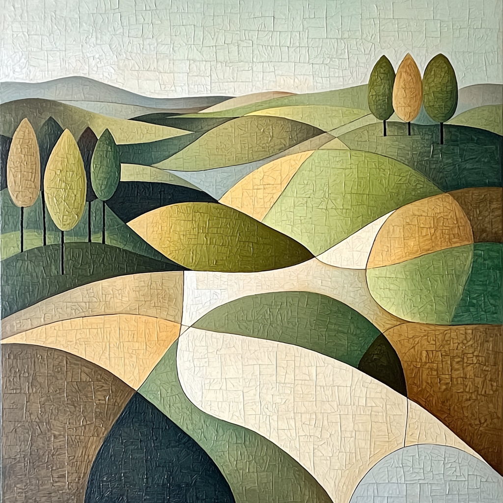 Paul Cézanne Inspired Organic Rhythms DIY Paint By Numbers