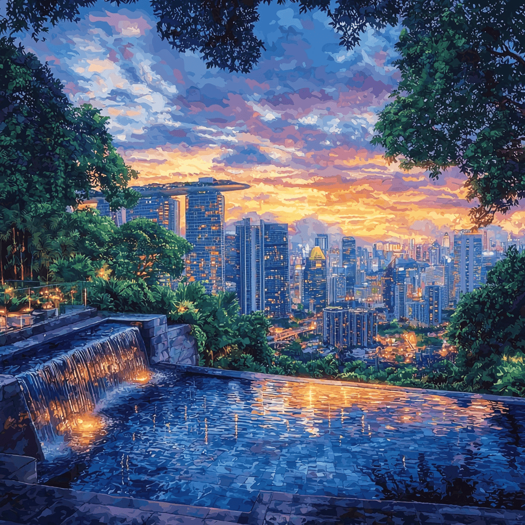 Marina Bay Sands SkyPark Numbered Painting Kits