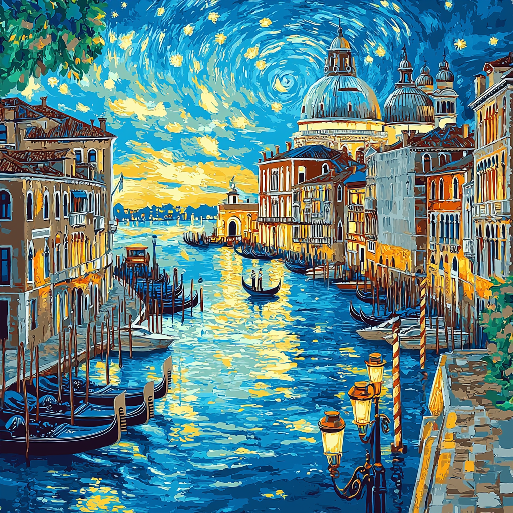 Vincent Van Gogh Inspired Venetian Vibrance Paint By Numbers Art