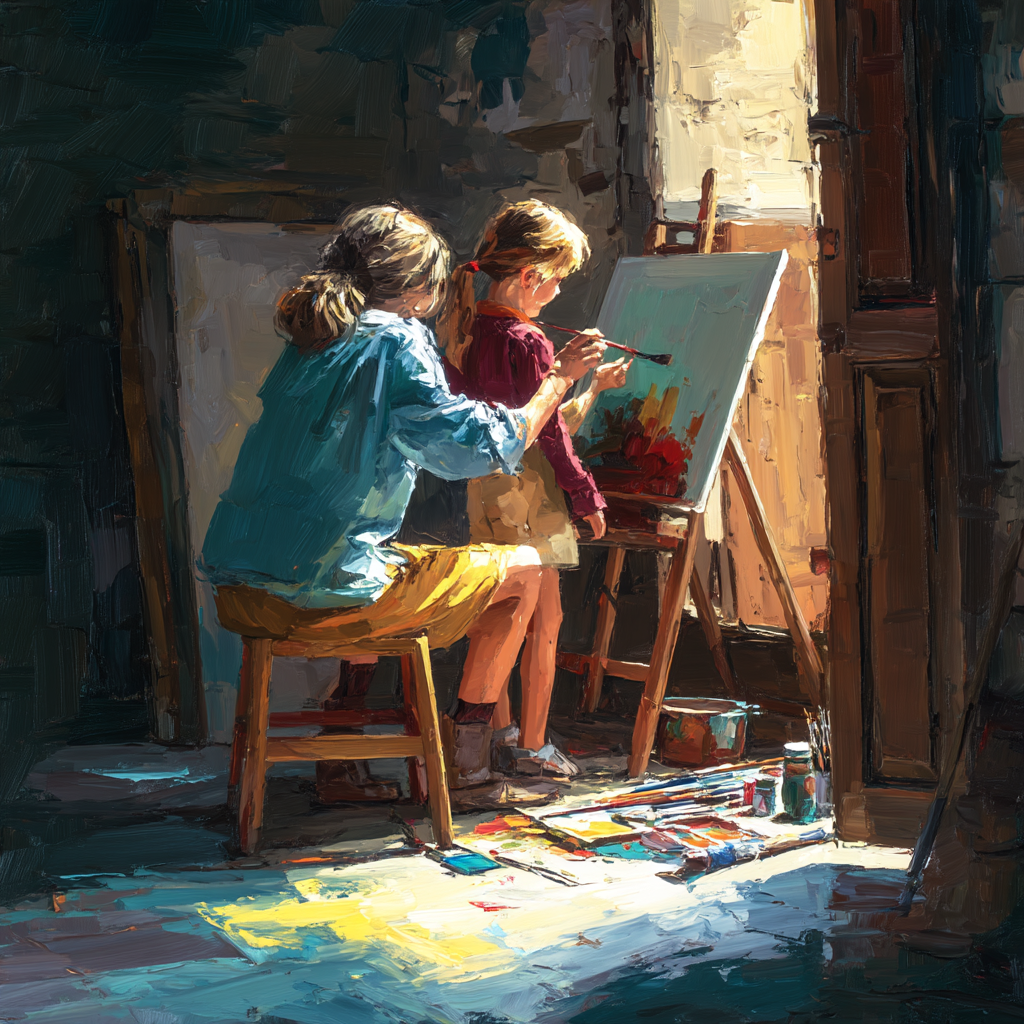 An Artistic Afternoon Paint By Color