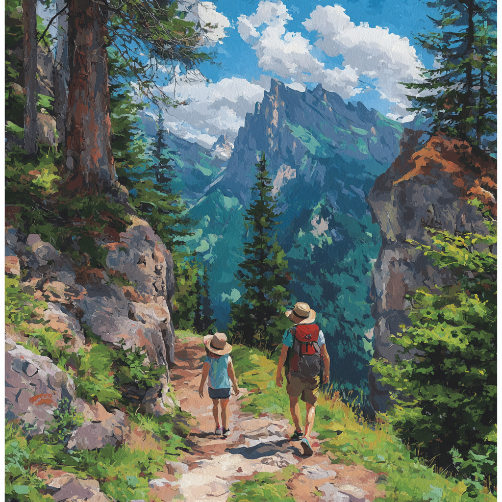 Hiking Adventures With Mom DIY Paint By Numbers