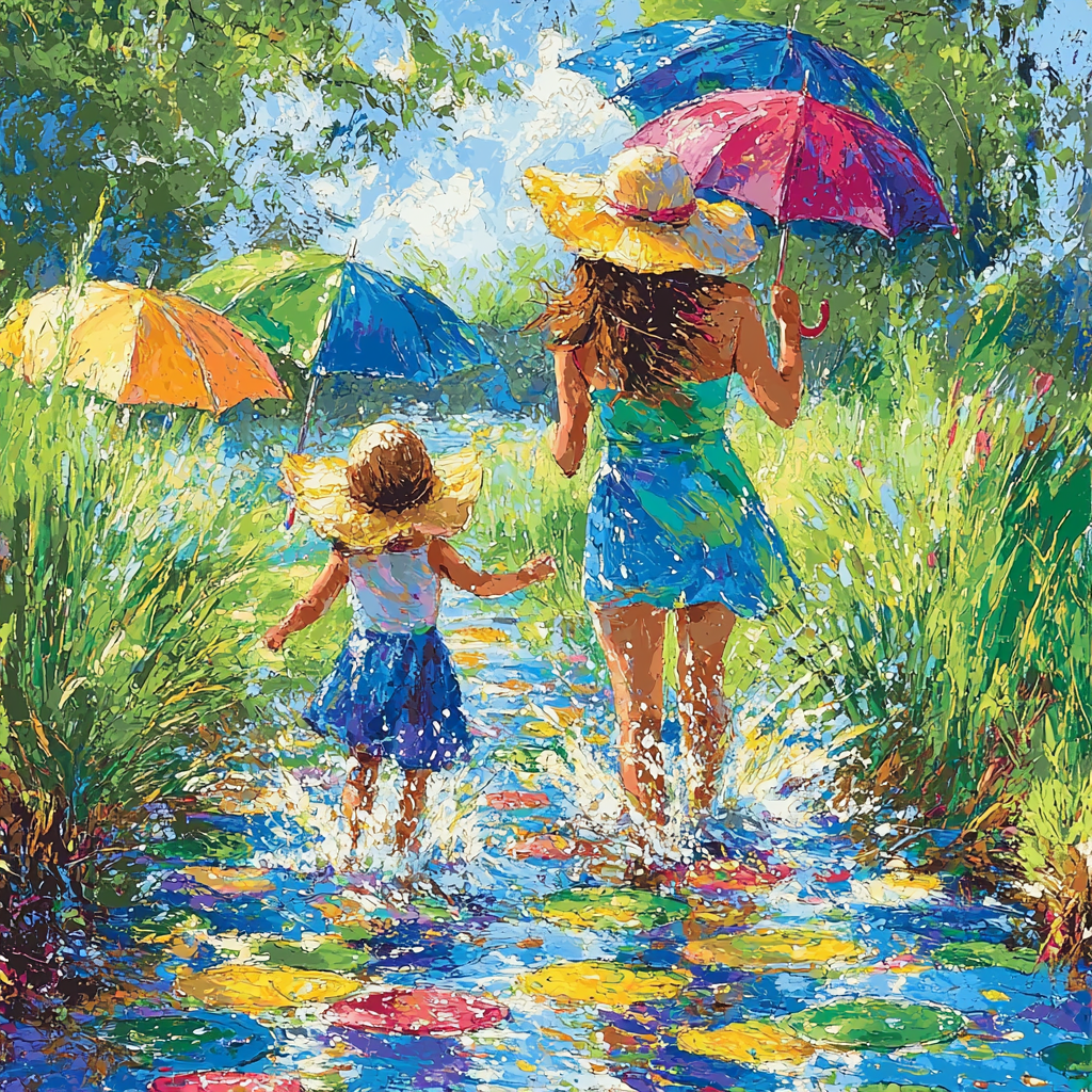 Puddle Jumping Joy Paint By Numbers Kits
