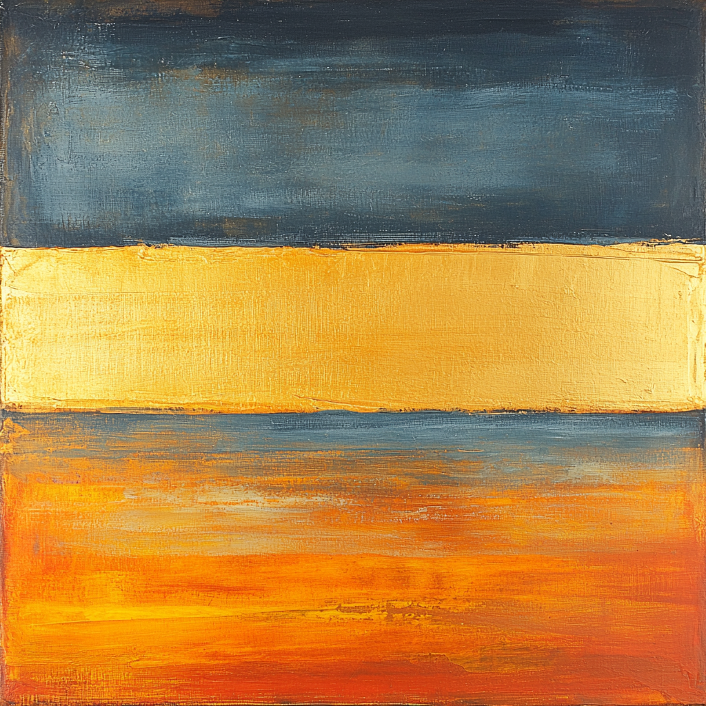 Mark Rothko Inspired Golden Stillness Painting By Numbers Kit