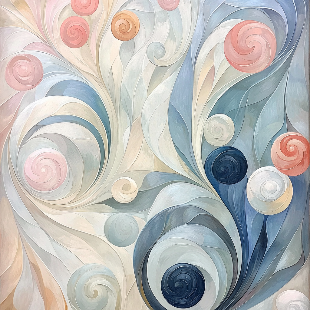 Alphonse Mucha Inspired Elegant Tendrils DIY Paint By Numbers