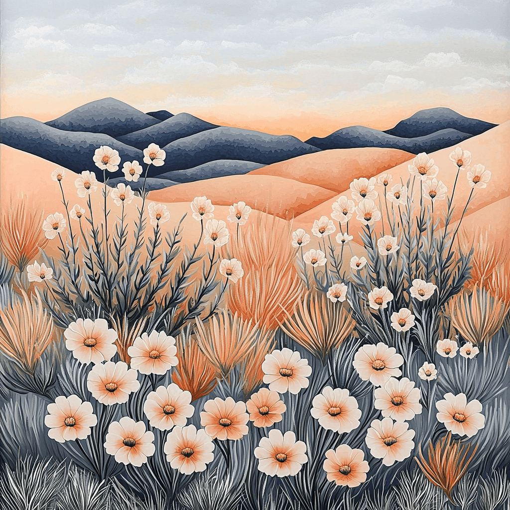 O'Keeffe Inspired Modern Oasis Paint By Color