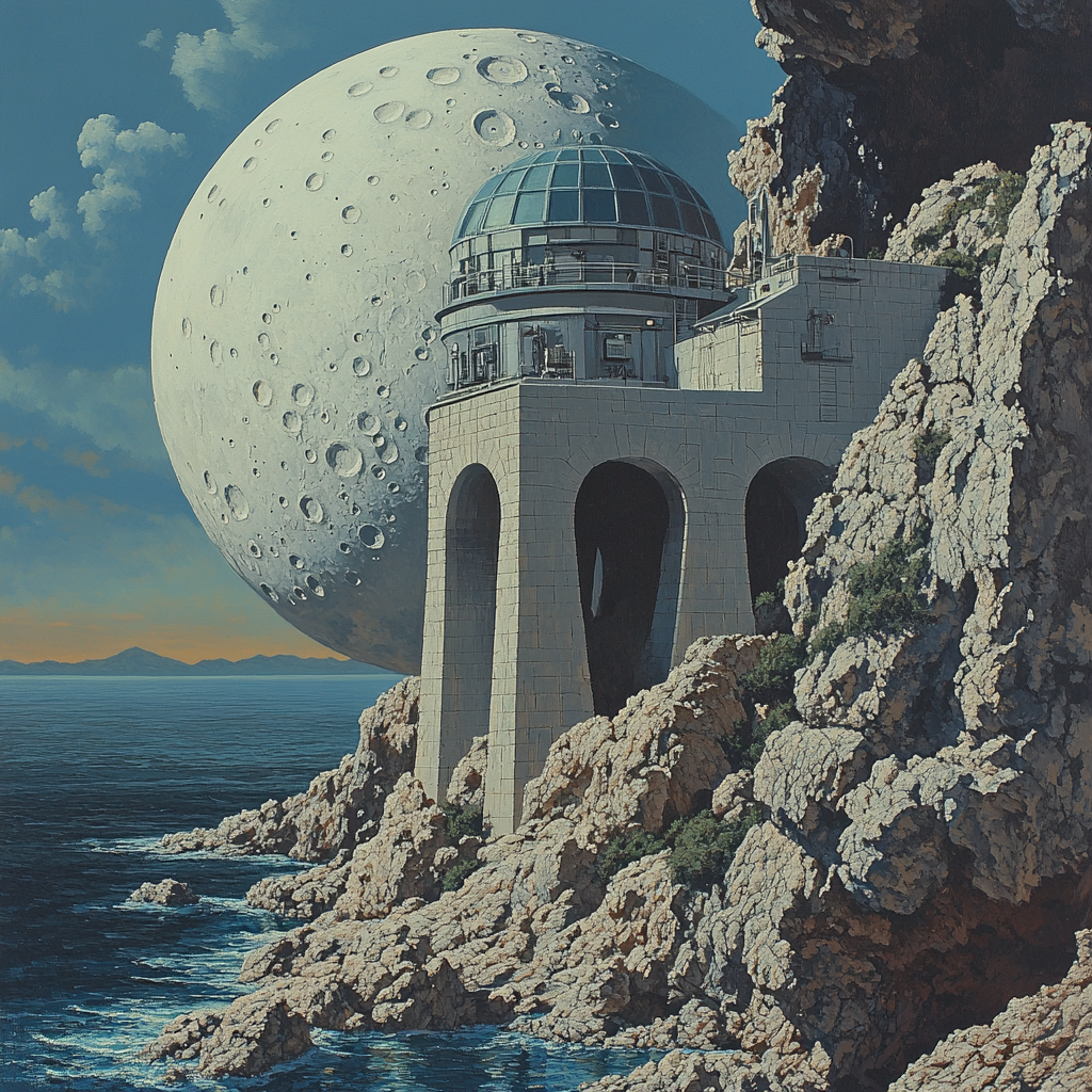 Salvador Dali Inspired Lunar Observatory DIY paint by numbers