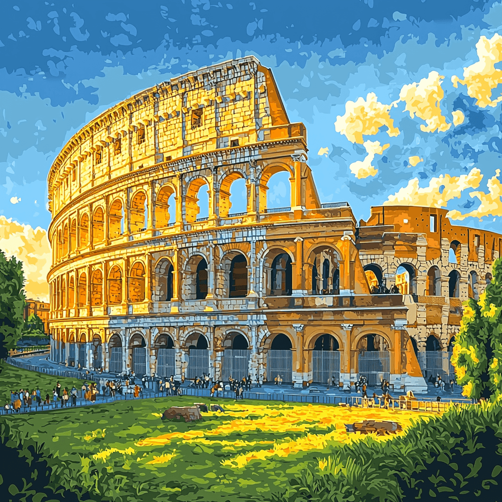 The Colosseum Of Rome Paint By Numbers Art
