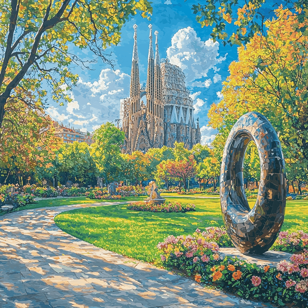 Sagrada Familia Park Paint By Number