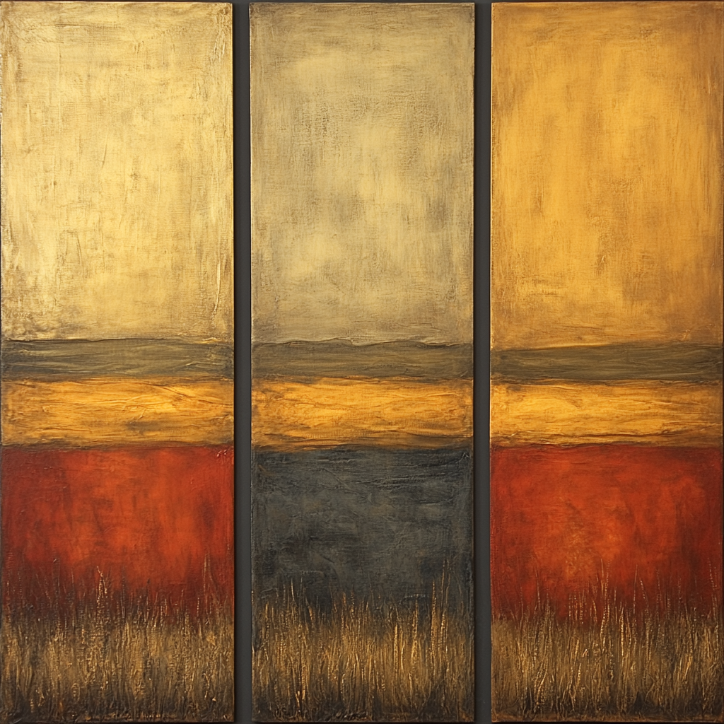 Mark Rothko Inspired Amber Silence paint by numbers
