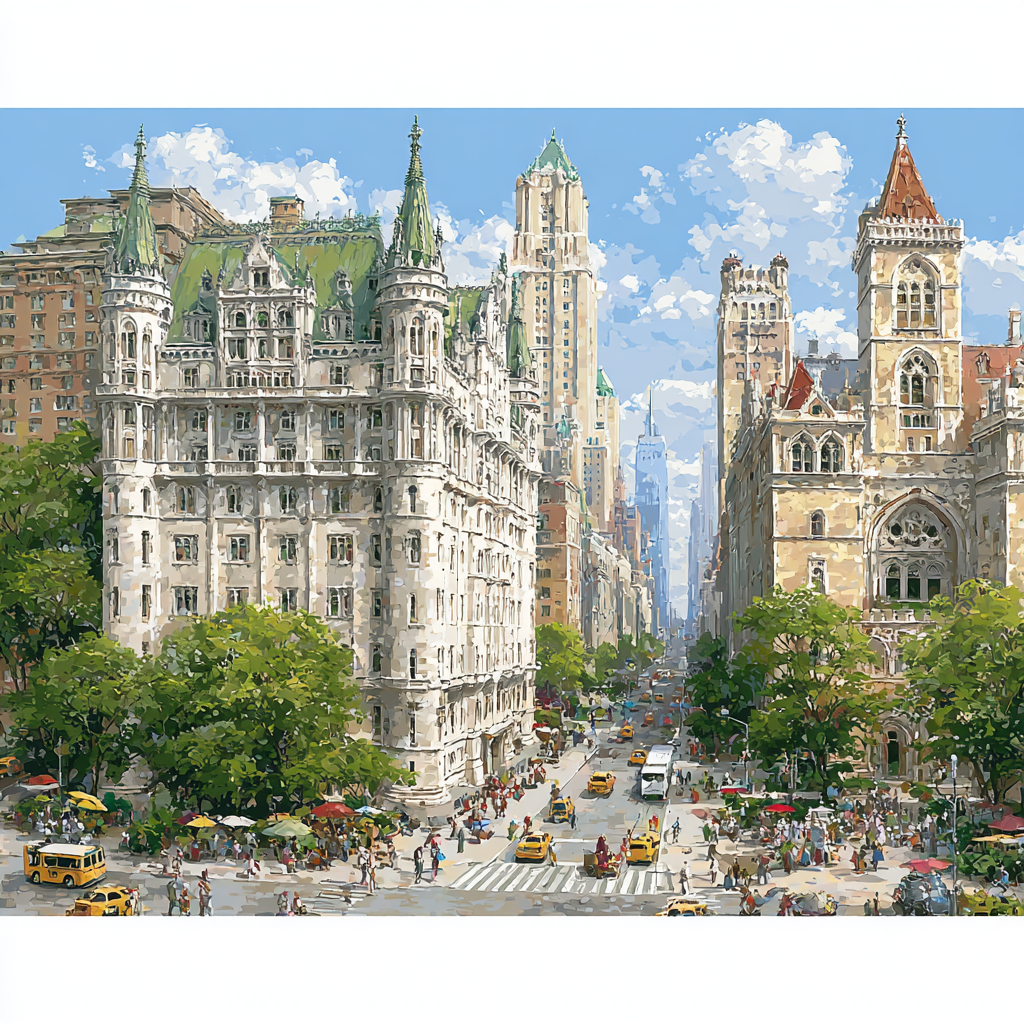 Zocalo Urban Plaza Mexico City Mexico painting number kit