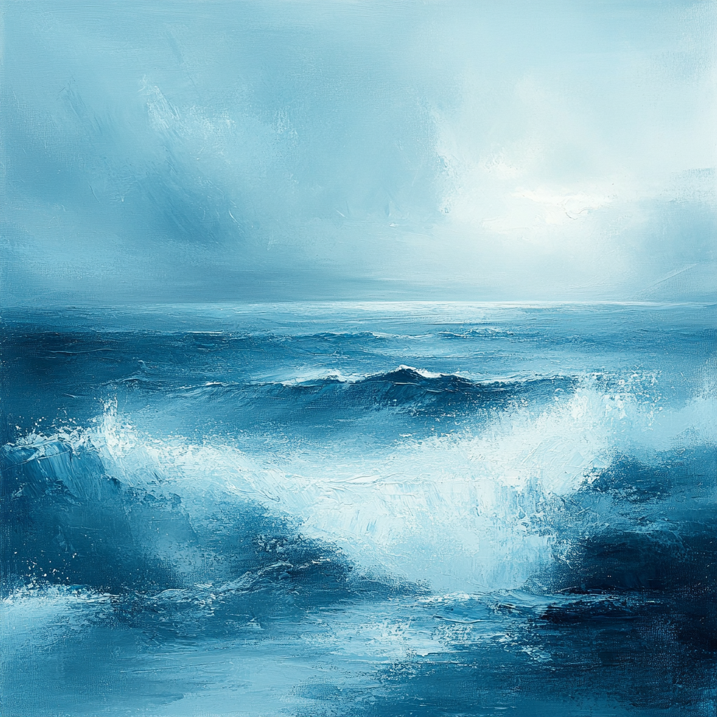 Claude Monet Inspired Stormy Seascape Painting by numbers kit